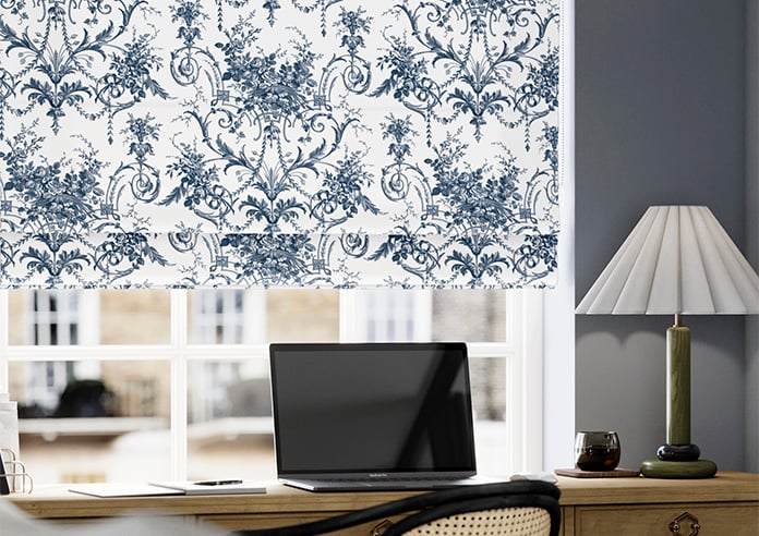 Laura Ashley Tuileries, Midnight - Roman Blind - Image 5